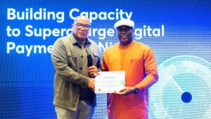 Mitchell Presents Certificate of Participation