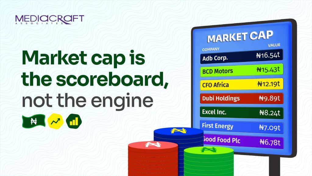 Market cap is the scoreboard, not the engine.